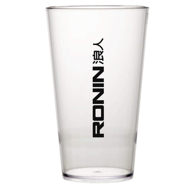 bicchiere per birra media in plastica personalizzato
